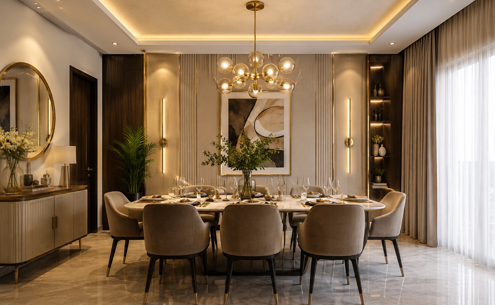 Dining space at Social Villa Jodhpur